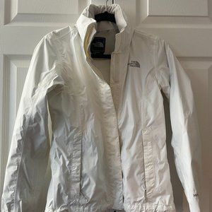 Women's White North Face Jacket Size XS